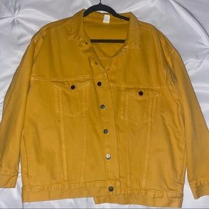 H&M Yellow Denim Jacket